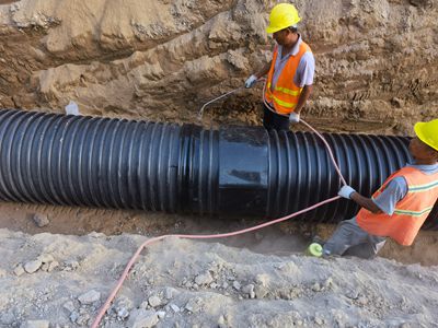 巨野县城区黑臭水体综合治理及雨污分流工程项目选择加筋聚乙烯PE复合管作为排水用主管道
